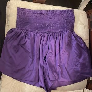 TCEC purple flowy dressy shorts